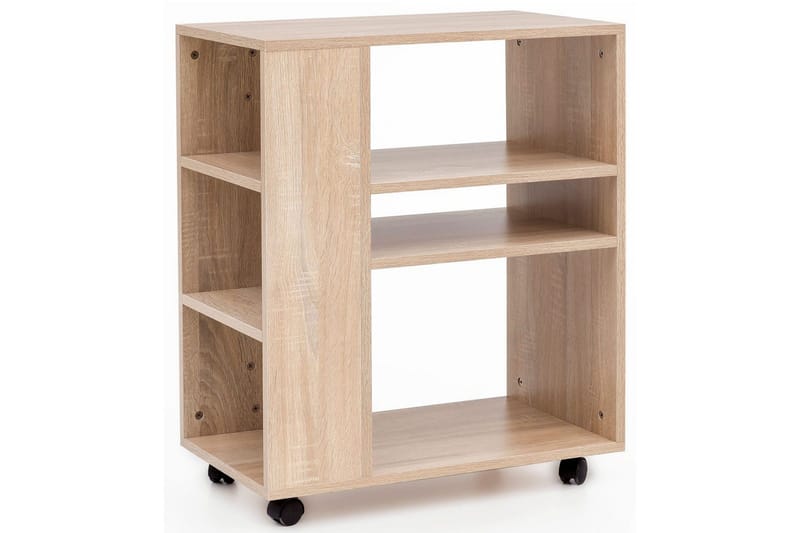 Bokhylla Wohnling mobil, modern och enkel med olika förvaringsfack Sonoma, Sonoma