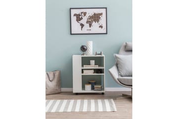 Bokhylla Wohnling mobil, modern och enkel med olika förvaringsfack Vit - Vit - Förvaring - Förvaringsmöbler - Byrå - Hurts