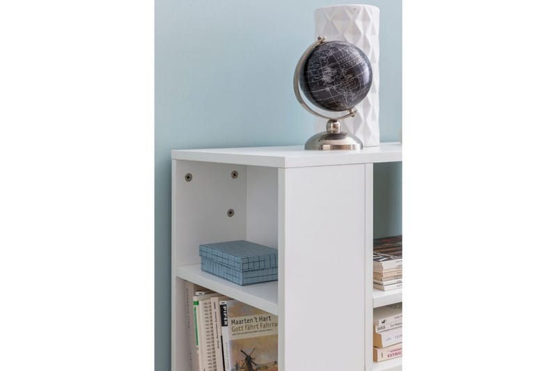 Bokhylla Wohnling mobil, modern och enkel med olika förvaringsfack Vit - Vit - Förvaring - Förvaringsmöbler - Byrå - Hurts