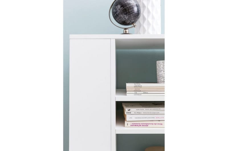 Bokhylla Wohnling mobil, modern och enkel med olika förvaringsfack Vit - Vit - Förvaring - Förvaringsmöbler - Byrå - Hurts