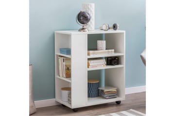 Bokhylla Wohnling mobil, modern och enkel med olika förvaringsfack Vit - Vit - Förvaring - Förvaringsmöbler - Byrå - Hurts