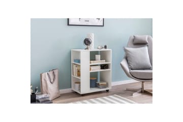 Bokhylla Wohnling mobil, modern och enkel med olika förvaringsfack Vit - Vit - Förvaring - Förvaringsmöbler - Byrå - Hurts