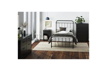 Byrå BrEZ 71x40x102 cm, Svart ek - 71x40x102 cm, Svart ek - Förvaring - Förvaringsmöbler - Byrå