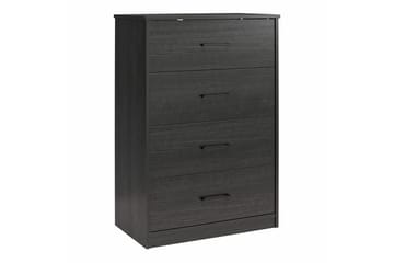 Byrå BrEZ 71x40x102 cm, Svart ek - 71x40x102 cm, Svart ek - Förvaring - Förvaringsmöbler - Byrå