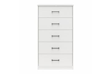Byrå BrEZ 71x40x126 cm, Vit - 71x40x126 cm, Vit - Förvaring - Förvaringsmöbler - Byrå