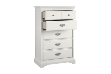 Bristol Byrå 88x49 cm 5 Lådor Vit - Dorel Home - Förvaring - Förvaringsmöbler - Byrå - Hallbyrå