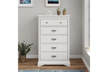 Bristol Byrå 88x49 cm 5 Lådor Vit - Dorel Home - Förvaring - Förvaringsmöbler - Byrå - Hallbyrå