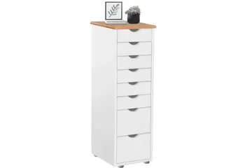 Brottkar Byrå 39x34 cm 8 Lådor - Vit - Förvaring - Förvaringsmöbler - Byrå