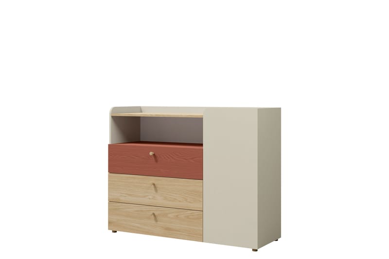 Buhan Byrå 120 cm - Beige/Brun - Förvaring - Förvaringsmöbler - Byrå