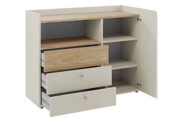 Buhan Byrå 120 cm - Beige/Brun - Förvaring - Förvaringsmöbler - Byrå