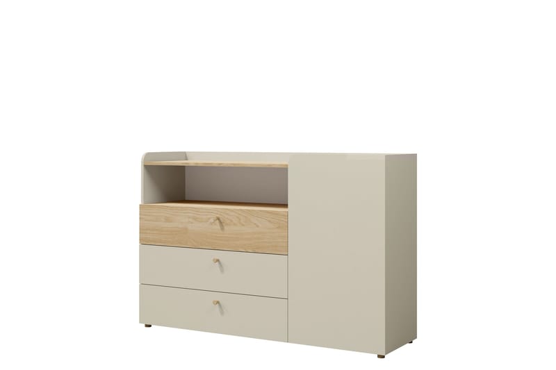 Buhan Byrå 140 cm, Beige/Brun