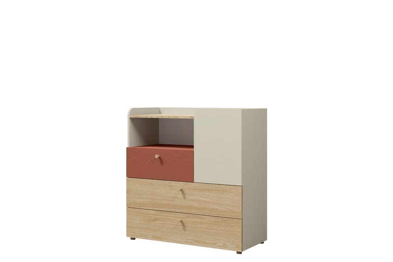 Buhan Byrå 90 cm - Beige/Brun - Förvaring - Förvaringsmöbler - Byrå