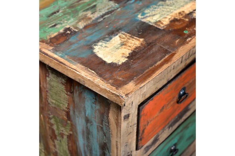 Byrå antik återvunnet trä 16 lådor flerfärgad - Brun - Byrå - Hallbyrå - Hallförvaring
