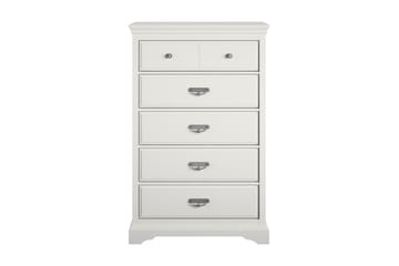 Byrå Bristol 88x49 cm 5 Lådor Vit - Dorel Home - Förvaring - Förvaringsmöbler - Byrå - Hallbyrå