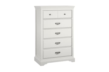 Byrå Bristol 88x49 cm 5 Lådor Vit - Dorel Home - Förvaring - Förvaringsmöbler - Byrå - Hallbyrå