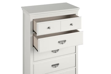 Byrå Bristol 88x49 cm 5 Lådor Vit - Dorel Home - Förvaring - Förvaringsmöbler - Byrå - Hallbyrå