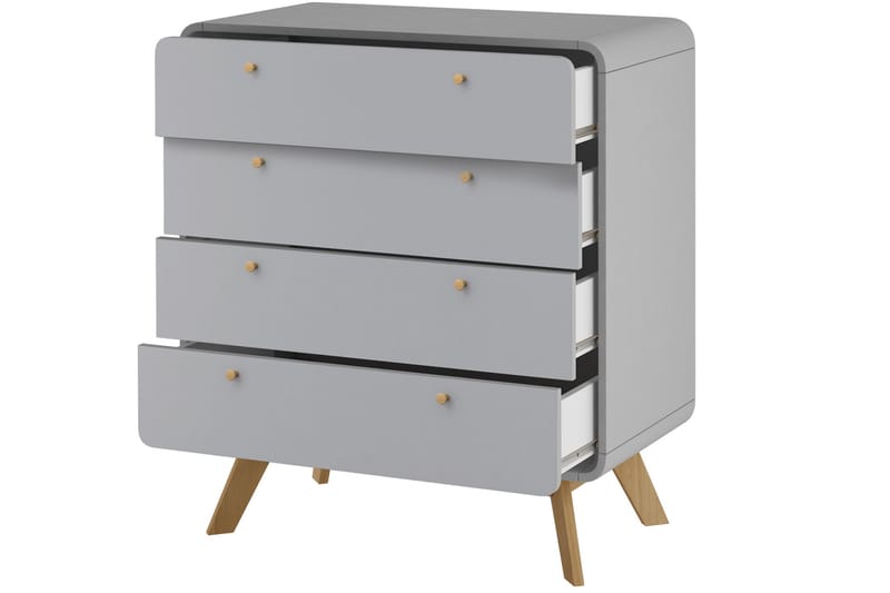 Byrå Caitlyn 80x39 cm - Grå - Förvaring - Förvaringsmöbler - Byrå