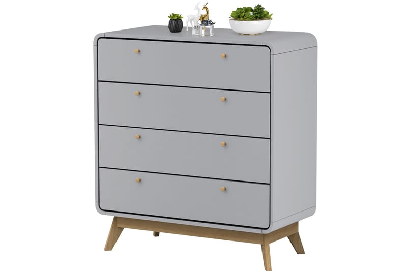 Byrå Caitlyn 80x39 cm - Grå - Förvaring - Förvaringsmöbler - Byrå