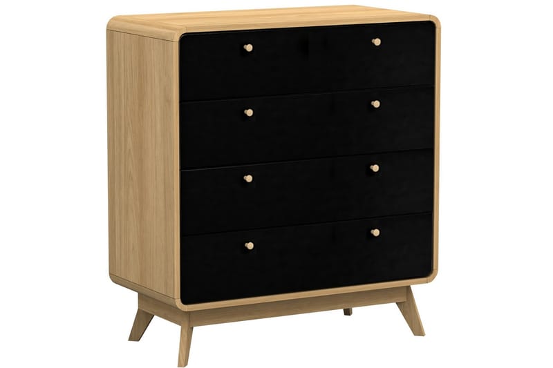 Byrå Caitlyn 80x39 cm - Natur/Svart - Förvaring - Förvaringsmöbler - Byrå