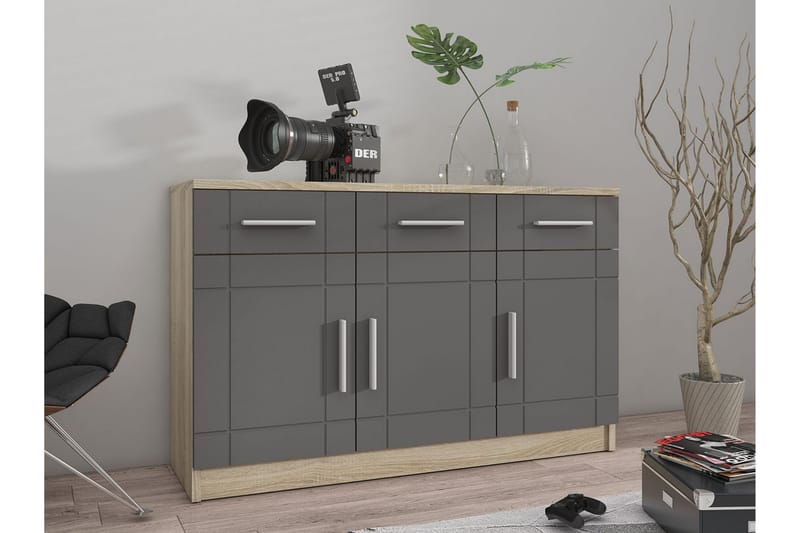 Byrå Carvin 37x104 cm - Natur/Grå - Förvaring - Förvaringsmöbler - Byrå