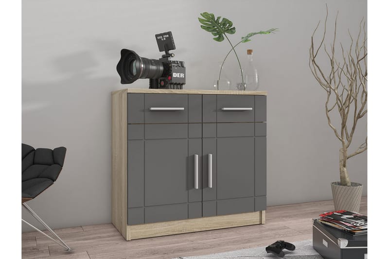 Byrå Carvin 37x69 cm - Natur/Grå - Förvaring - Förvaringsmöbler - Byrå