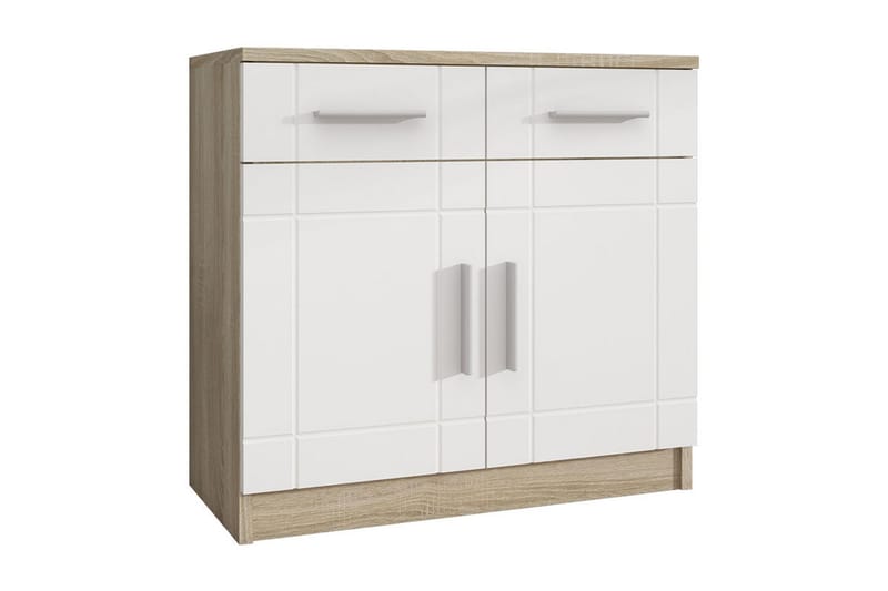 Byrå Carvin 37x69 cm - Vit/Natur - Förvaring - Förvaringsmöbler - Byrå