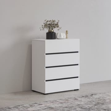 Byrå Cross med 4 lådor - Vit - Förvaring - Förvaringsmöbler - Byrå