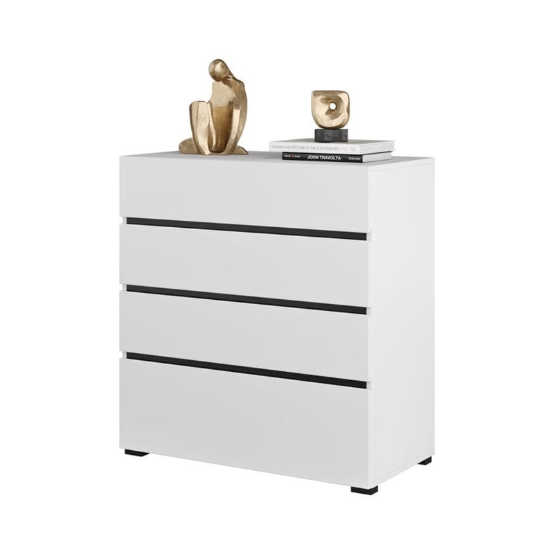 Byrå Cross S med 4 lådor - Vit - Förvaring - Förvaringsmöbler - Byrå