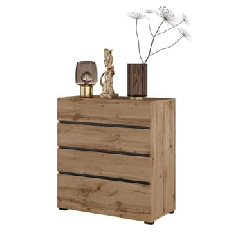 Byrå Cross S med 4 lådor - Wotan Ek - Förvaring - Förvaringsmöbler - Byrå