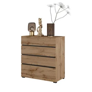 Byrå Cross S med 4 lådor - Wotan Ek - Förvaring - Förvaringsmöbler - Byrå