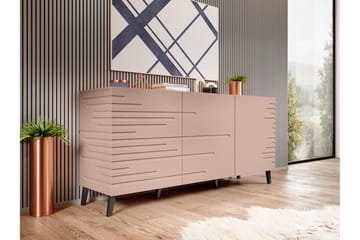 Byrå Demjen 40x155 cm - Rosa/Svart - Förvaring - Förvaringsmöbler - Byrå