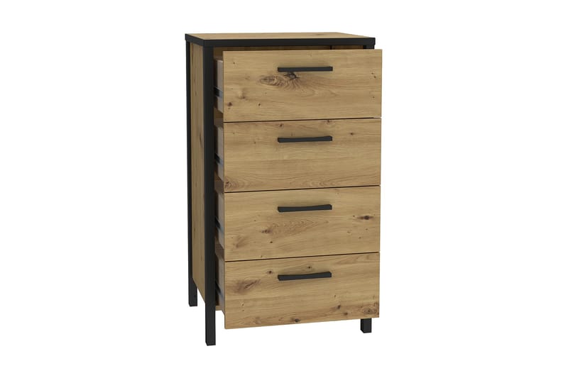 Byrå Dospat 40x51 cm - Brun/Svart - Förvaring - Förvaringsmöbler - Byrå