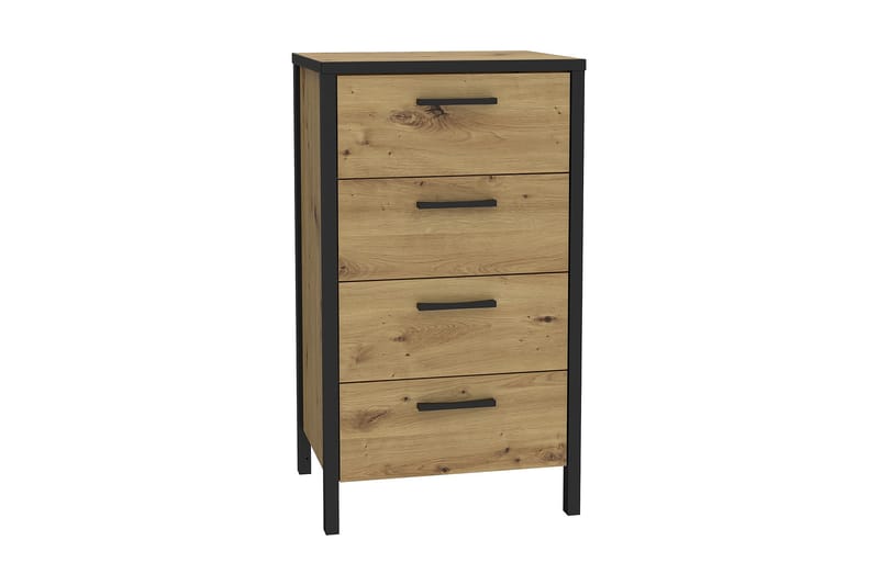 Byrå Dospat 40x51 cm - Brun/Svart - Förvaring - Förvaringsmöbler - Byrå