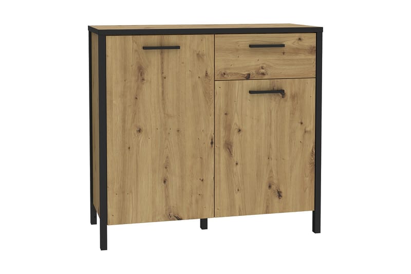 Byrå Dospat 40x95 cm - Brun/Svart - Förvaring - Förvaringsmöbler - Byrå