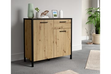 Byrå Dospat 40x95 cm - Brun/Svart - Förvaring - Förvaringsmöbler - Byrå