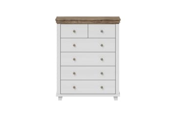 Byrå Drumin 90x42x112,5 cm - Askgrå/Natur - Förvaring - Förvaringsmöbler - Byrå