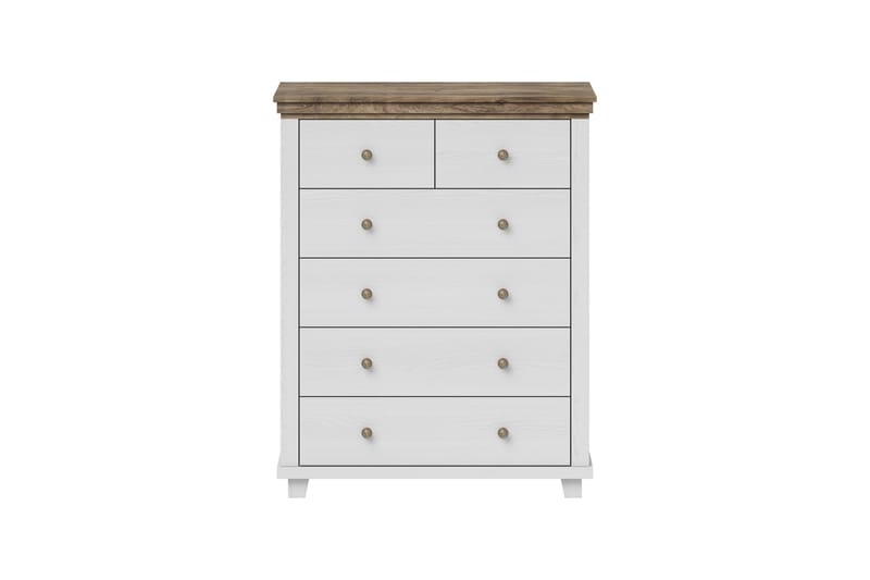 Byrå Drumin 90x42x112,5 cm - Askgrå/Natur - Förvaring - Förvaringsmöbler - Byrå