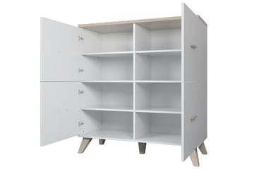 Byrå Dudley 45x110 cm - Natur/Svart - Förvaring - Förvaringsmöbler - Byrå