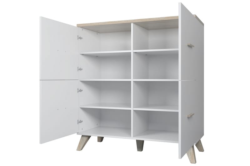 Byrå Dudley 45x110 cm - Natur/Svart - Förvaring - Förvaringsmöbler - Byrå