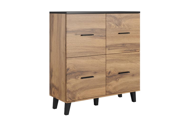 Byrå Dudley 45x110 cm - Natur/Svart - Förvaring - Förvaringsmöbler - Byrå