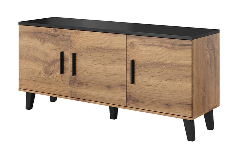Byrå Dudley 45x150 cm - Natur/Svart - Förvaring - Förvaringsmöbler - Byrå
