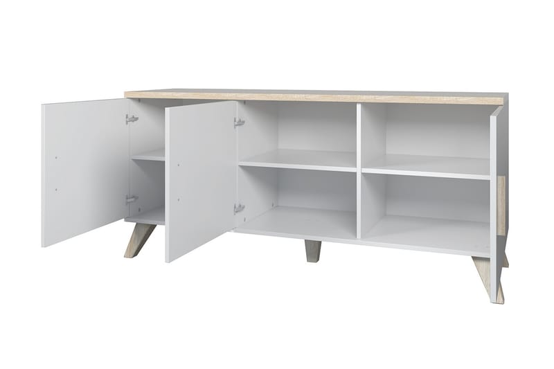 Byrå Dudley 45x150 cm - Natur/Svart - Förvaring - Förvaringsmöbler - Byrå