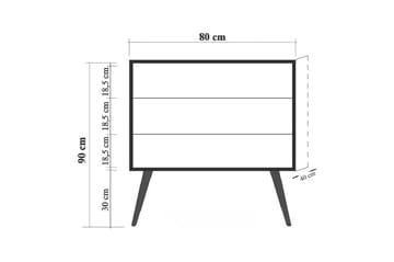 Byrå Gillberga 90 cm - Brun - Förvaring - Förvaringsmöbler - Byrå