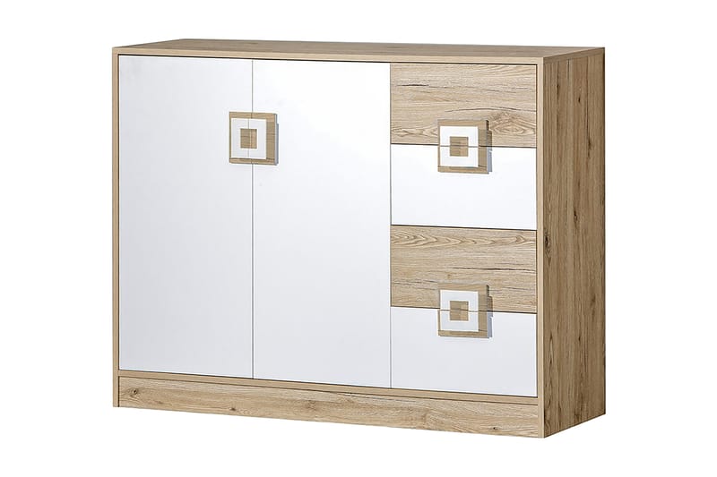 Byrå Hermanboda 120x40x93 cm - Beige/Vit - Förvaring - Förvaringsmöbler - Byrå
