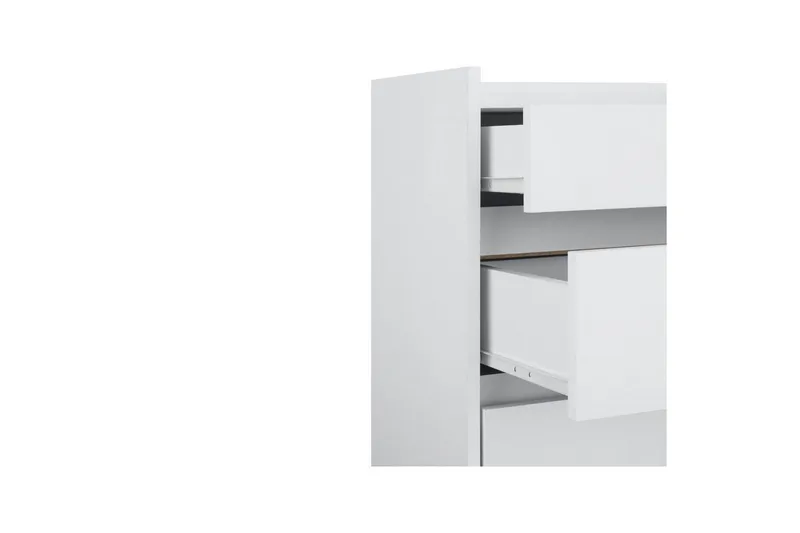 Byrå Kosmo Vit, 4 lådor - Vit, 4 lådor - Förvaring - Förvaringsmöbler - Byrå