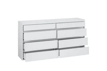 Byrå Kosmo Vit, 8 lådor - Vit, 8 lådor - Förvaring - Förvaringsmöbler - Byrå