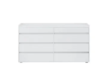 Byrå Kosmo Vit, 8 lådor - Vit, 8 lådor - Förvaring - Förvaringsmöbler - Byrå