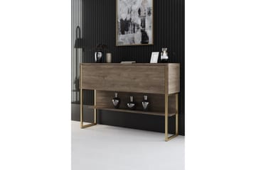 Byrå Luxe 120 cm - Guld/Valnöt - Förvaring - Förvaringsmöbler - Byrå