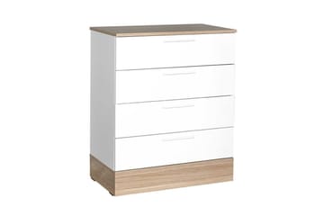 Byrå Matul Ek / Vit - Mediumfärgat trä/Vit - Förvaring - Förvaringsmöbler - Byrå