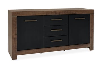 Byrå Medard 160x85 cm - Trä|natur|Svart - Förvaring - Förvaringsmöbler - Byrå